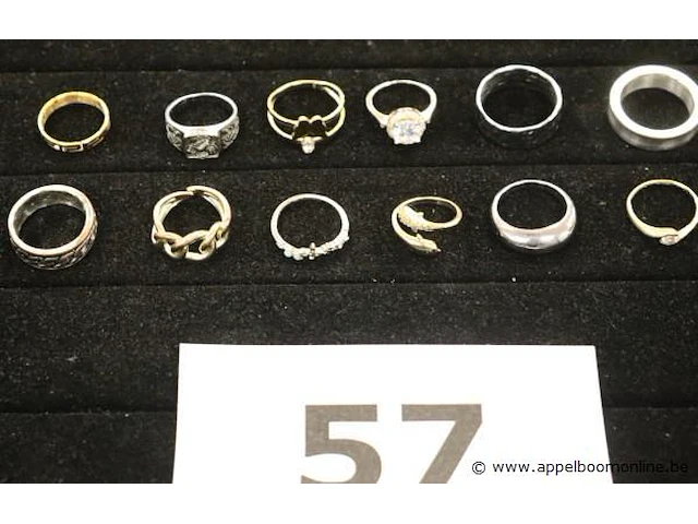 12 diverse ringen - afbeelding 1 van  4