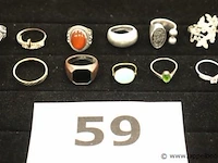 12 diverse ringen - afbeelding 1 van  4
