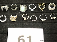 12 diverse ringen - afbeelding 1 van  4