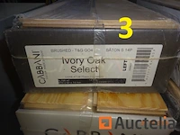 12 dozen eiken parketvloer, bamboe ondervloer - afbeelding 2 van  3
