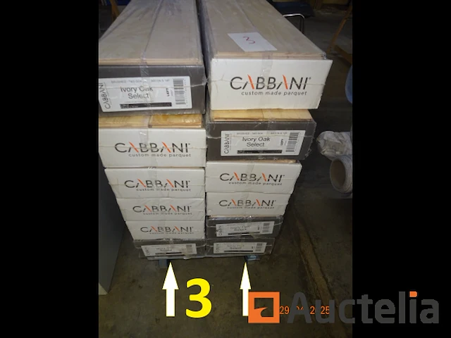 12 dozen eiken parketvloer, bamboe ondervloer - afbeelding 3 van  3