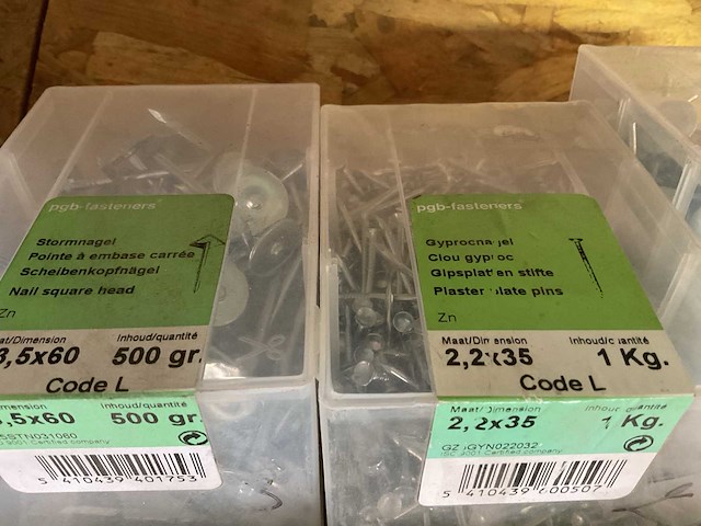 12 dozen houtbouten; stormnagel; gipsplaatstift - afbeelding 7 van  7