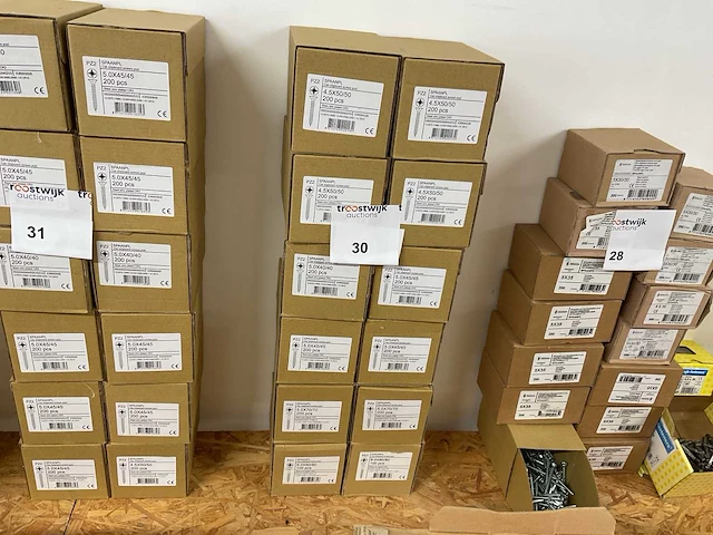 12 dozen houtschroeven - afbeelding 1 van  5