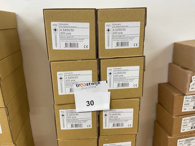 12 dozen houtschroeven - afbeelding 2 van  5