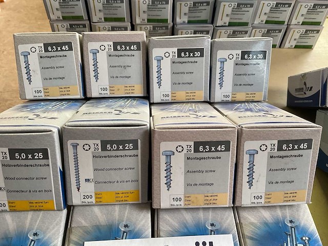 12 dozen montageschroeven; houtschroeven - afbeelding 2 van  6