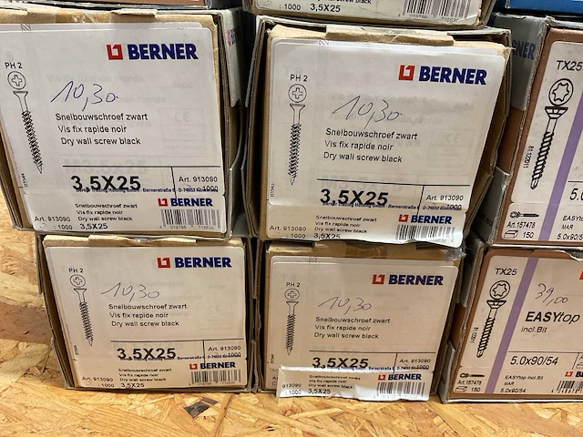12 dozen schroeven; snelbouwschroeven; deels inox - afbeelding 4 van  6