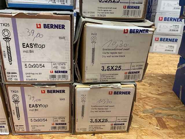 12 dozen schroeven; snelbouwschroeven; deels inox - afbeelding 5 van  6