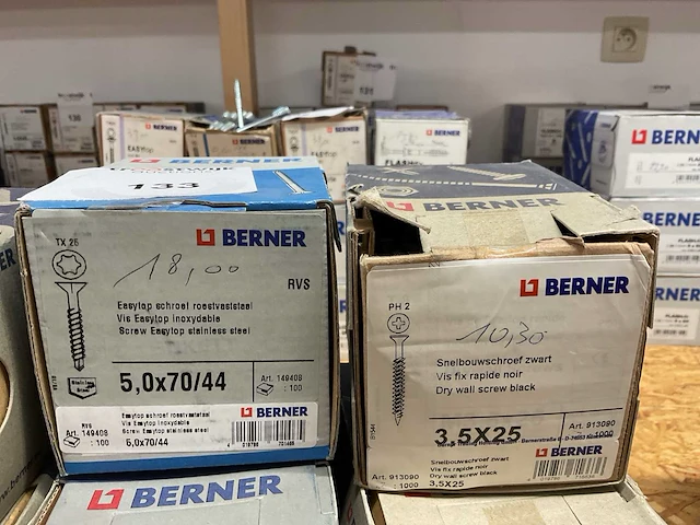 12 dozen schroeven; snelbouwschroeven; deels inox - afbeelding 6 van  6