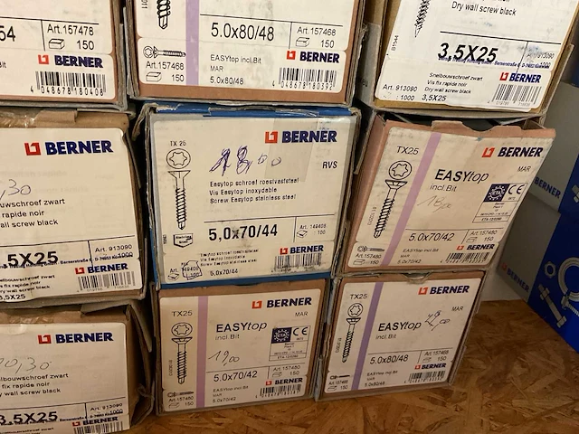 12 dozen zwarte snelbouwschroeven - afbeelding 4 van  5