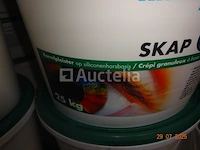 12 emmers van 25 kg korrelige pleister met siliconen harsachtige basis 1,5 mm kleur 102 - afbeelding 2 van  2