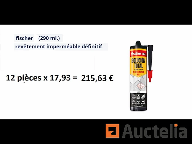 12 fischer 200% elastische waterdichte zelfklevende siliconenpatronen - afbeelding 1 van  1