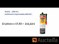 12 fischer 200% elastische waterdichte zelfklevende siliconenpatronen - afbeelding 1 van  1