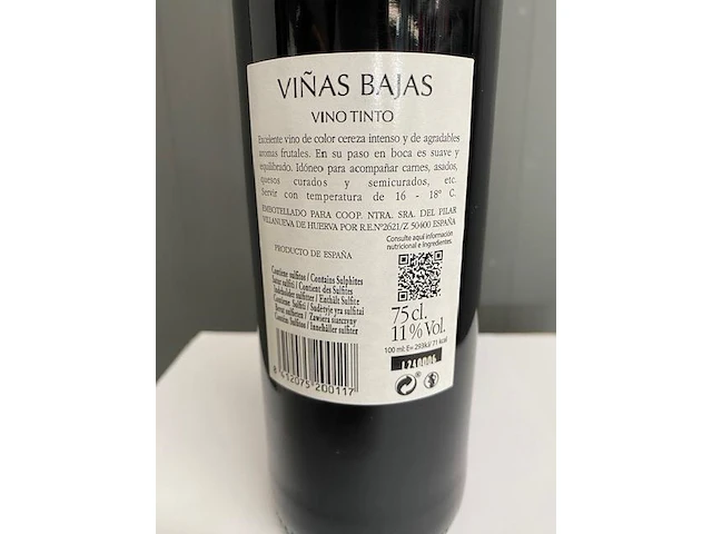12 flessen - vinas bajas - rode wijn - spanje - afbeelding 2 van  2