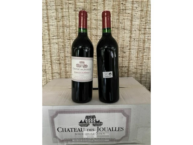 12 flessen 1x 1 doos chateau des joualles bordeaux superieur 1996 - afbeelding 1 van  5