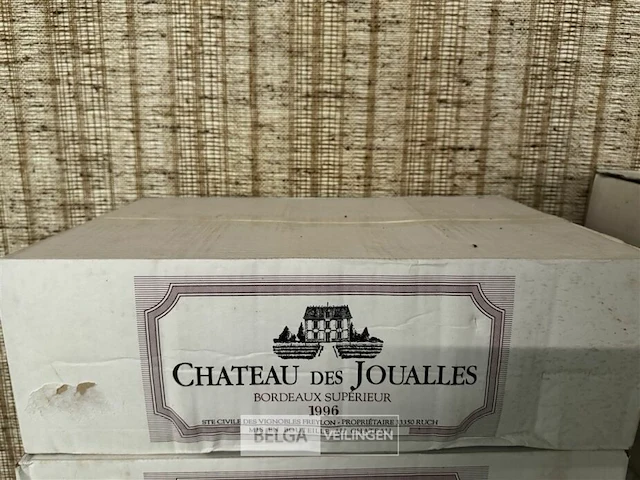 12 flessen 1x 1 doos chateau des joualles bordeaux superieur 1996 - afbeelding 2 van  5