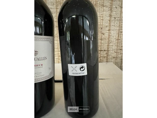 12 flessen 1x 1 doos chateau des joualles bordeaux superieur 1996 - afbeelding 4 van  5