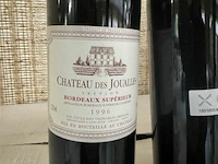 12 flessen 1x 1 doos chateau des joualles bordeaux superieur 1996 - afbeelding 2 van  3