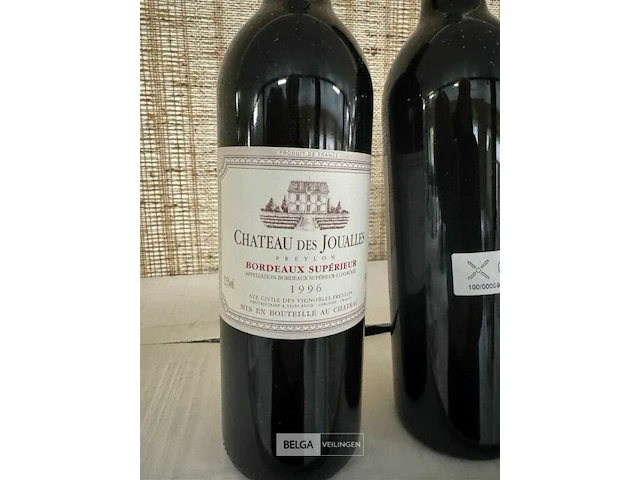 12 flessen 1x 1 doos chateau des joualles bordeaux superieur 1996 - afbeelding 2 van  3