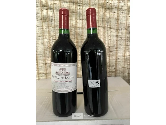 12 flessen 1x 1 doos chateau des joualles bordeaux superieur 1996 - afbeelding 3 van  3