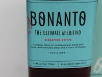 12 flessen à 75cl aperitief bonanto 22% - afbeelding 2 van  3