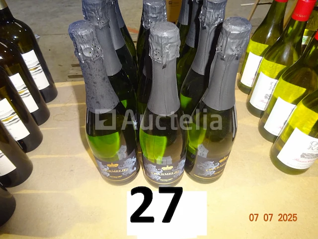 12 flessen charmelieu extra droge witte wijn - afbeelding 1 van  3