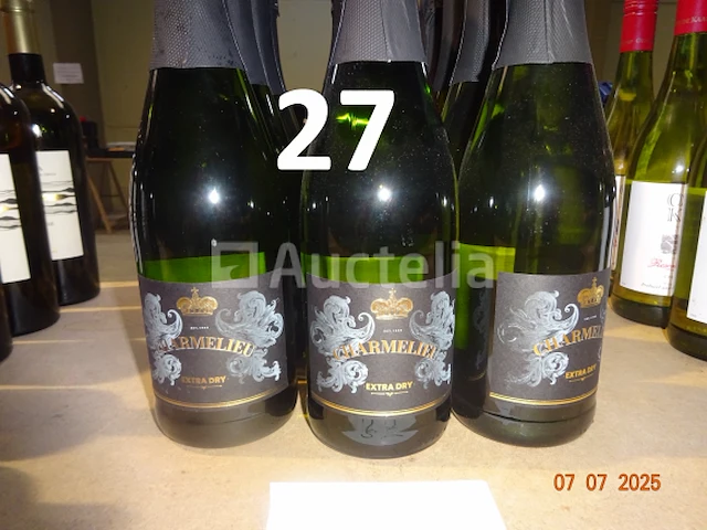 12 flessen charmelieu extra droge witte wijn - afbeelding 3 van  3
