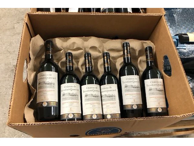 12 flessen chäteau de terrefort-quancard 2005 - afbeelding 2 van  2