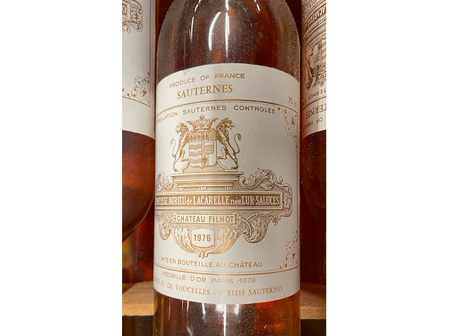 12 flessen château filhout sauternes, 1978 - afbeelding 1 van  2