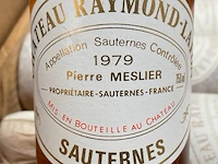 12 flessen château raymond lafon sauternes, 1979 - afbeelding 1 van  2