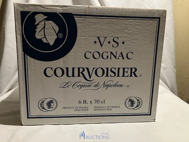 12 flessen cognac courvoisier - afbeelding 2 van  5