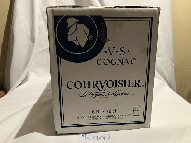 12 flessen cognac courvoisier - afbeelding 3 van  5