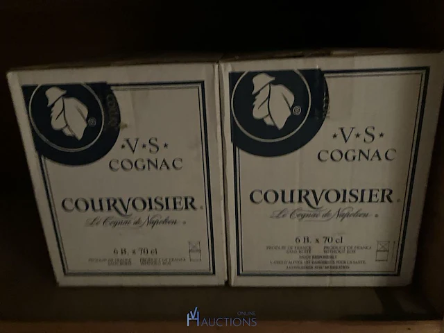 12 flessen cognac courvoisier - afbeelding 5 van  5