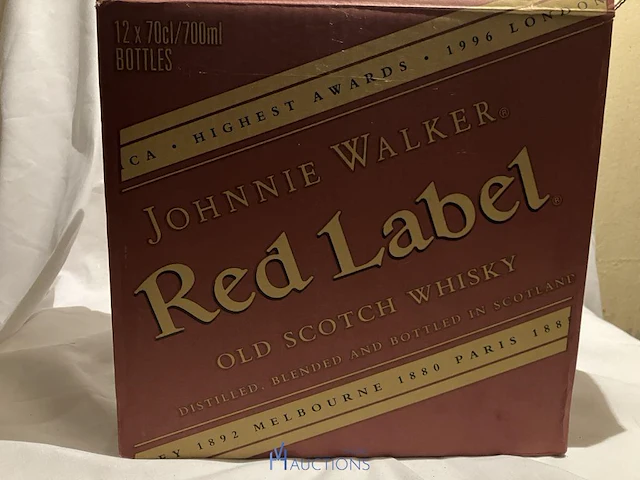 12 flessen whisky red label - afbeelding 2 van  5