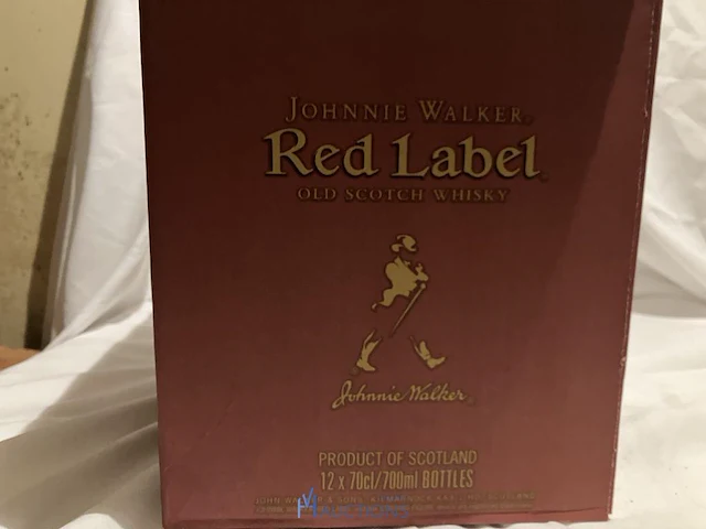 12 flessen whisky red label - afbeelding 3 van  5