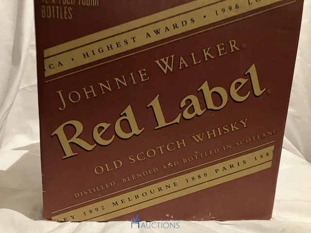 12 flessen whisky red label - afbeelding 2 van  5