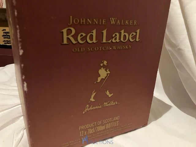 12 flessen whisky red label - afbeelding 3 van  5