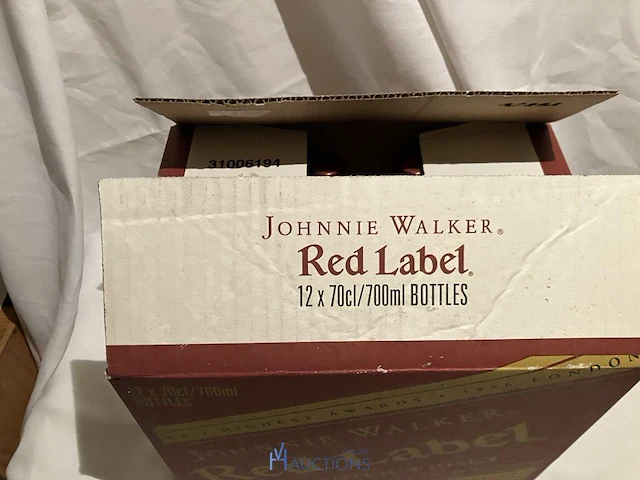 12 flessen whisky red label - afbeelding 4 van  5