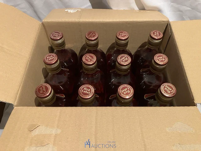 12 flessen whisky red label - afbeelding 5 van  5