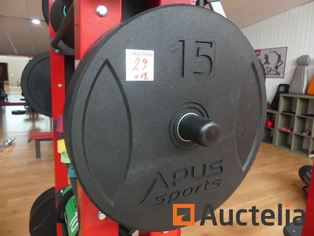 12 gewicht voor dumbbells (tentoonstelling model) apus sport - afbeelding 7 van  7