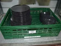 12 grote borden grijs, 12 kleine borden grijs, 12 kommetjes grijs ikea - afbeelding 1 van  6