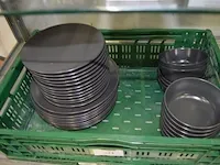 12 grote borden grijs, 12 kleine borden grijs, 12 kommetjes grijs ikea - afbeelding 3 van  6