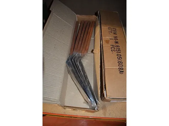 12 inox spatels houten steel - afbeelding 1 van  5