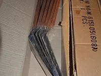 12 inox spatels houten steel - afbeelding 1 van  5