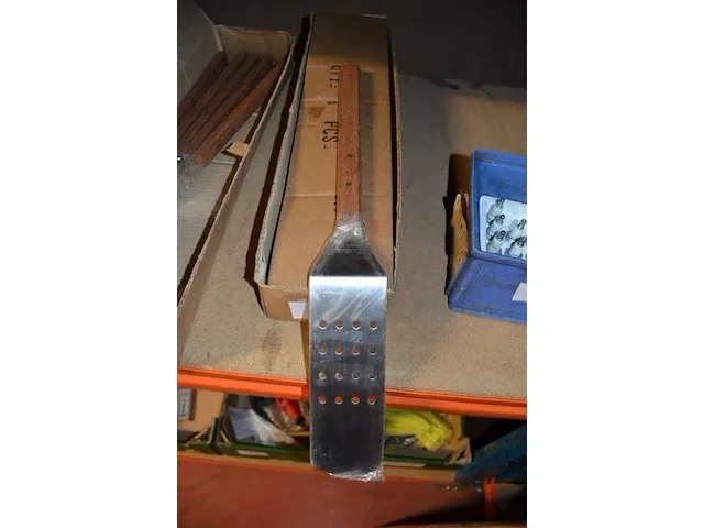 12 inox spatels houten steel - afbeelding 5 van  5