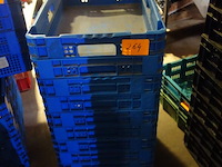 12 lage blauwe stapelbakken - afbeelding 3 van  3