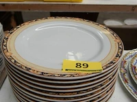 12 platte borden ø 27 cm - afbeelding 1 van  2