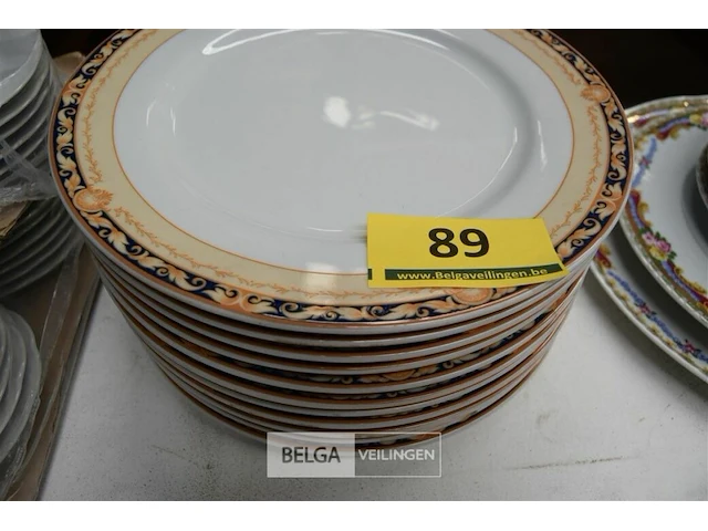12 platte borden ø 27 cm - afbeelding 2 van  2