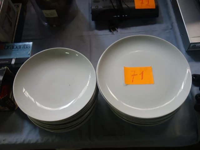 12 platte en dipe borden - afbeelding 2 van  2
