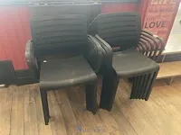 12 pvc terrasstoelen