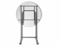 12 receptietafels - 110 cm hoog - met zwarte stretch hoes - afbeelding 3 van  5